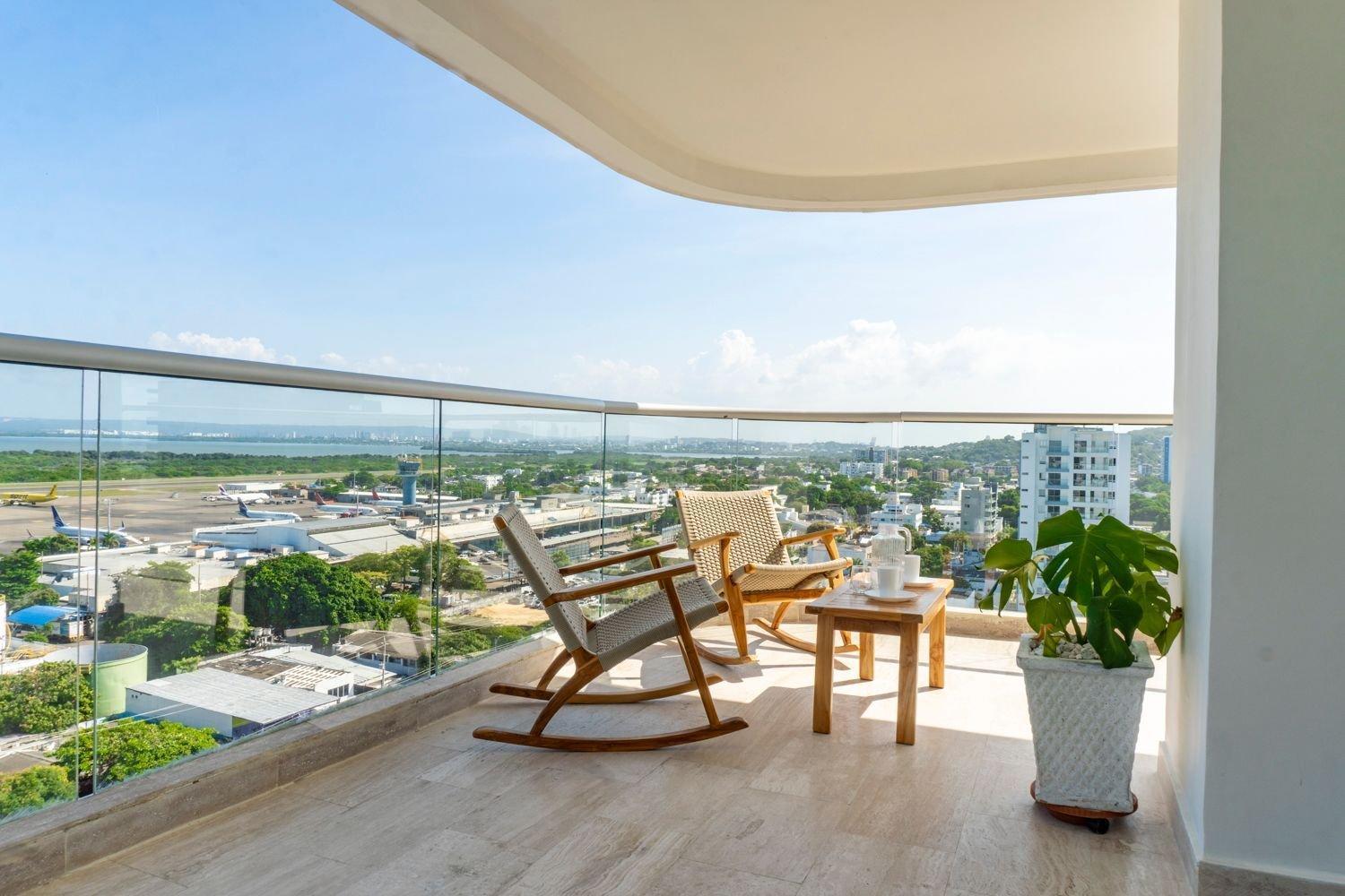 Apartamento Cb1330 | Hermosa Vista 180° 7min Del Centro Cartagena